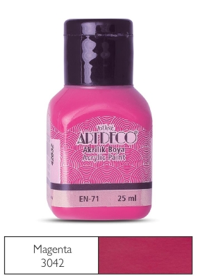 Artdeco Akrilik Boya, 25ml, Magenta 3042 - 1