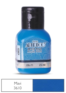 Artdeco Akrilik Boya, 25ml, Mavi 3610 - Artdeco