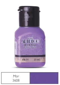 Artdeco Akrilik Boya, 25ml, Mor 3608 - Artdeco