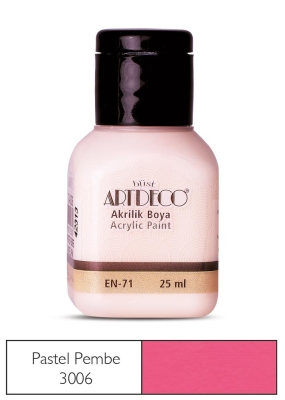 Artdeco Akrilik Boya, 25ml, Pastel Pembe 3006 - 1