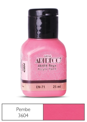 Artdeco Akrilik Boya, 25ml, Pembe 3604 - 1