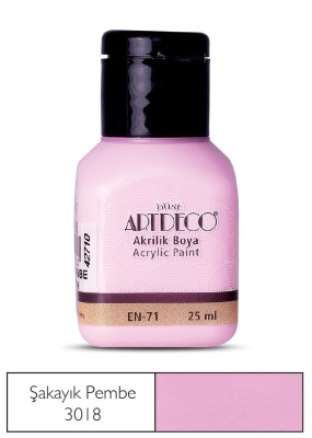 Artdeco Akrilik Boya, 25ml, Şakayık Pembe 3018 - 1