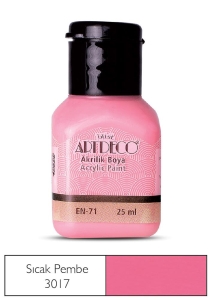 Artdeco Akrilik Boya, 25ml, Sıcak Pembe 3017 - Artdeco