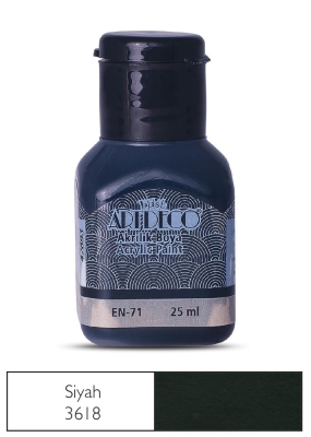 Artdeco Akrilik Boya, 25ml, Siyah 3618 - 1