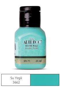 Artdeco Akrilik Boya, 25ml, Su Yeşili 3662 - Artdeco