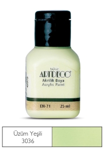 Artdeco Akrilik Boya, 25ml, Üzüm Yeşili 3036 - Artdeco