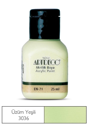 Artdeco Akrilik Boya, 25ml, Üzüm Yeşili 3036 - 1