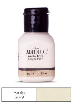 Artdeco Akrilik Boya, 25ml, Vanilya 3039 - 1