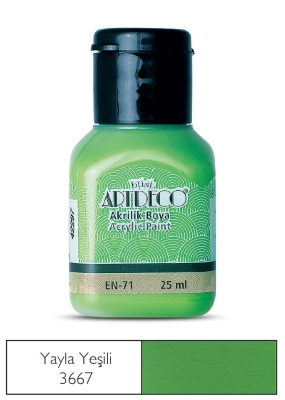 Artdeco Akrilik Boya, 25ml, Yayla Yeşili 3667 - 1