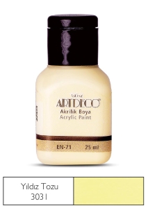 Artdeco Akrilik Boya, 25ml, Yıldız Tozu 3031 - Artdeco