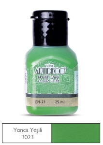 Artdeco Akrilik Boya, 25ml, Yonca Yeşili 3023 - Artdeco