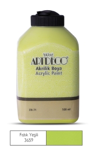Artdeco Akrilik Boya, 500ml, Fıstık Yeşili 3659 - Artdeco