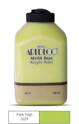 Artdeco Akrilik Boya, 500ml, Fıstık Yeşili 3659 - 1