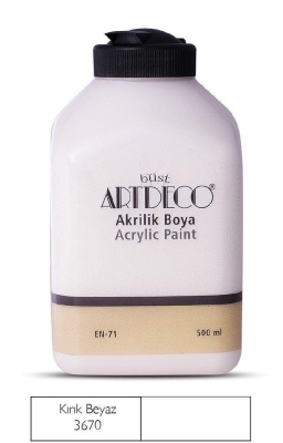 Artdeco Akrilik Boya, 500ml, Kırık Beyaz 3670 - 1