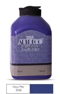 Artdeco Akrilik Boya, 500ml, Koyu Mor 3048 - 1