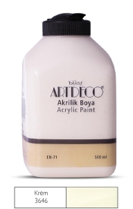 Artdeco Akrilik Boya, 500ml, Krem 3646 - Artdeco
