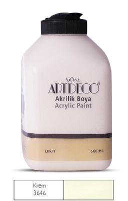 Artdeco Akrilik Boya, 500ml, Krem 3646 - 1