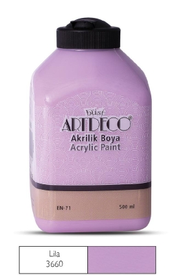 Artdeco Akrilik Boya, 500ml, Lila 3660 - 1