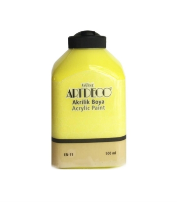 Artdeco Akrilik Boya, 500ml, Limon Sarı 3627 - 1