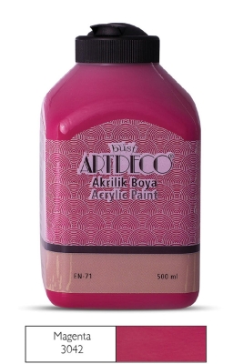 Artdeco Akrilik Boya, 500ml, Magenta 3042 - 1