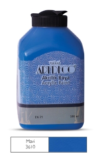Artdeco Akrilik Boya, 500ml, Mavi 3610 - Artdeco