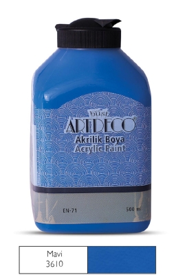 Artdeco Akrilik Boya, 500ml, Mavi 3610 - 1