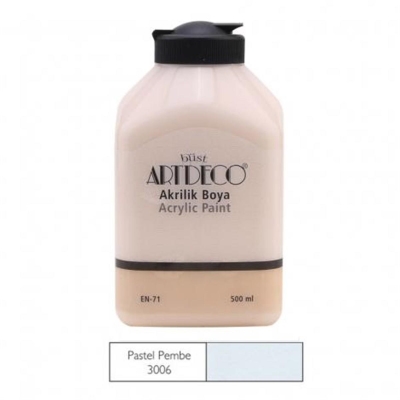 Artdeco Akrilik Boya, 500ml, Pastel Pembe 3006 - 1