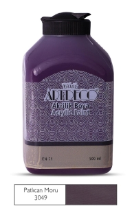 Artdeco Akrilik Boya, 500ml, Patlıcan Moru 3049 - Artdeco