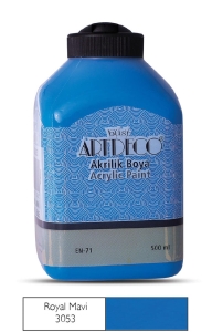 Artdeco Akrilik Boya, 500ml, Royal Mavi 3053 - Artdeco