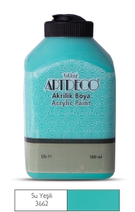 Artdeco Akrilik Boya, 500ml, Su Yeşili 3662 - Artdeco