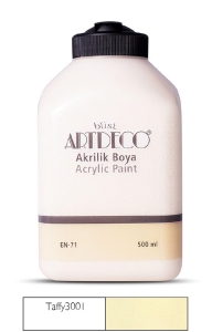 Artdeco Akrilik Boya, 500ml, Taffy 3001 - Artdeco
