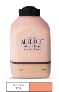 Artdeco Akrilik Boya, 500ml, Ten Rengi 3651 - Artdeco