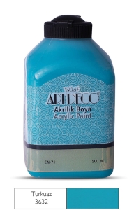 Artdeco Akrilik Boya, 500ml, Turkuaz 3632 - Artdeco