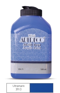 Artdeco Akrilik Boya, 500ml, Ultamarin 3013 - Artdeco