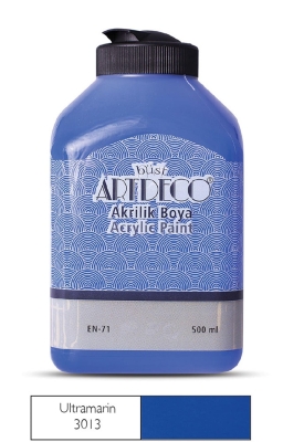 Artdeco Akrilik Boya, 500ml, Ultamarin 3013 - 1