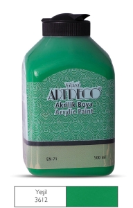 Artdeco Akrilik Boya, 500ml, Yeşil 3612 - Artdeco