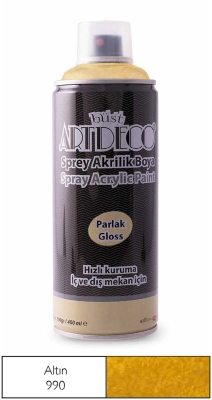 Artdeco Akrilik Sprey Boya, 400ml, Altın 990 - 1