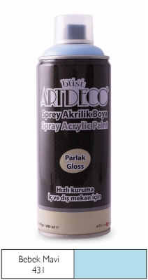 Artdeco Akrilik Sprey Boya, 400ml, Bebek Mavi 431 - 1