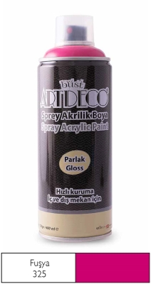 Artdeco Akrilik Sprey Boya, 400ml, Fuşya 325 - 1