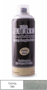Artdeco Akrilik Sprey Boya, 400ml, Gümüş 980 - Artdeco