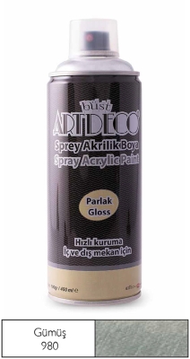 Artdeco Akrilik Sprey Boya, 400ml, Gümüş 980 - 1