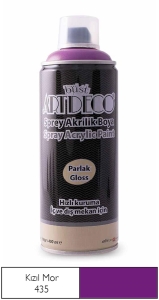 Artdeco Akrilik Sprey Boya, 400ml, Kızıl Mor 435 - Artdeco