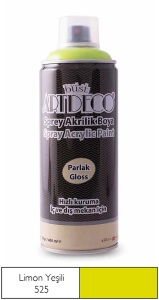 Artdeco Akrilik Sprey Boya, 400ml, Limon Yeşili 525 - Artdeco