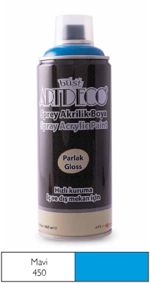 Artdeco Akrilik Sprey Boya, 400ml, Mavi 450 - 1