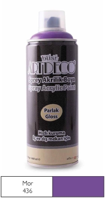 Artdeco Akrilik Sprey Boya, 400ml, Mor 436 - 1