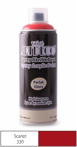 Artdeco Akrilik Sprey Boya, 400ml, Scarlet 330 - Artdeco