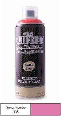 Artdeco Akrilik Sprey Boya, 400ml, Şeker Pembe 335 - 1