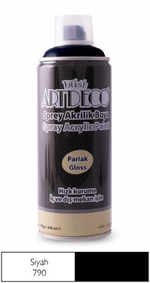 Artdeco Akrilik Sprey Boya, 400ml, Siyah 790 - 1