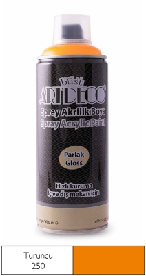 Artdeco Akrilik Sprey Boya, 400ml, Turuncu 250 - 1