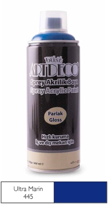 Artdeco Akrilik Sprey Boya, 400ml, Ultramarin 445 - 1